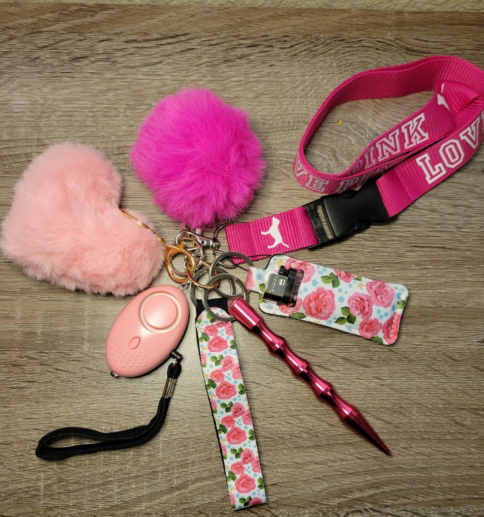 PINK PANTHER SAFETY KEYCHAIN