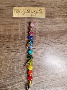 Trendy Atm Credit Card Clip Grabber Holder Keychain Long Nail Tool Bracelet helper buddy pom gag gift for her rainbow Easter Graduation 