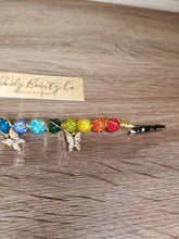 Load image into Gallery viewer, Trendy Atm Credit Card Clip Grabber Holder Keychain Long Nail Tool Bracelet helper buddy pom gag gift for her rainbow Easter Graduation 